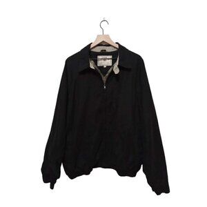 ABERDEEN Collection Vintage Black Zip Front Members Only Jacket Sz XXL